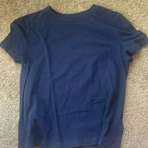 It is navy blue basic shirt